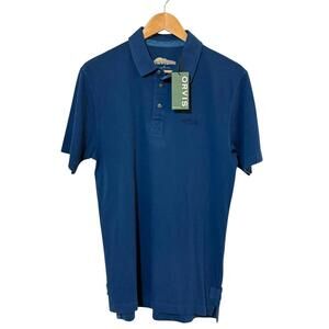 NWT Orvis Men's Small Short Sleeve Blue Polo Shirt